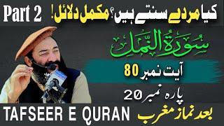 Tarjuma & Tafseer Surah Namal Para 20 Ayat 80 (Part 2) || Mufti Munir Shakir Official