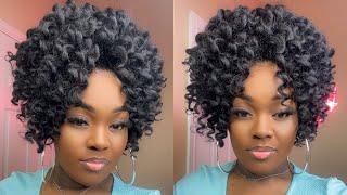 DIY $20 DOLLAR CROCHET PONYTAIL | QUICK & EASY HAIRSTYLES FOR SHORT HAIR BLACK GIRL | Tatiaunna