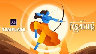 Happy Dussehra | Animation | After Effects Template