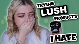 TRYING LUSH PRODUCTS I HATE | aka aqua marina making me gag • Melody Collis