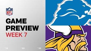 Detroit Lions vs. Minnesota Vikings | 2024 Week 7 Game Preview