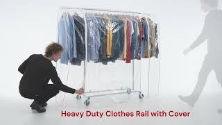 Clothes Rail, Heavy Duty,with Cover, Tatkraft Drogo & Big: tatkraftshop.com #clothesrack #tatkraft