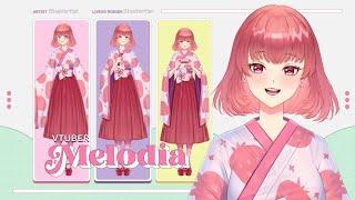 [Live2D] Vtuber Showcase - MelodiaVT - Modern Kimono Outfit