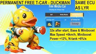 FREE PERMANENT T CAR - Review Duckman 【Garena Speed Drifters】