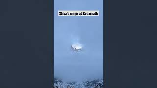 Shiva’s magic at Kedarnath opening #kedaranth #kedarnathtemple #kedarnathdham