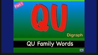 Digraph QU Words with Meanings | Q has a Best Friend U #english #phonics