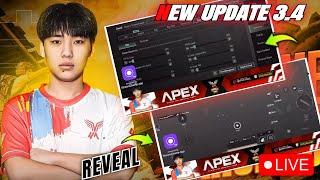 UPDATE 3.4 | 4MV APEX SENSITIVITY | APEX SENSITIVITY CODE | APEX CONTROL CODE | BGMI | PUBG MOBILE