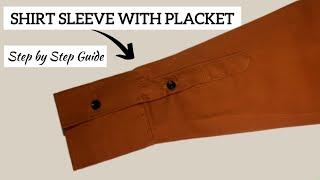 SLEEVE TUTORIAL: How to Cut and Sew a Long Sleeve with Placket / Full Tutorial Video