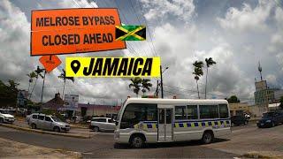 MELROSE BYPASS CLOSED AHEAD , MANCHESTER , JAMAICA ,  HIGHWAY 2000 EXPANSION DETOUR 2/6/2022