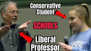 Conservative Student Schools Liberal Professor On 2A | LEFTIES LOSE IT AGAIN