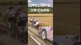 Cyclists CRASH with cars in professional cycling | Cyclists vs Cars | How to improve safety?! 