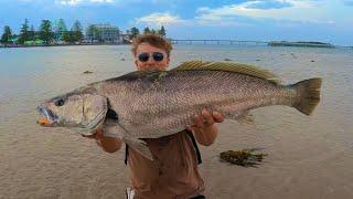 HUGE JEWFISH Caught on LIGHT GEAR! | Estuary Lure Fishing