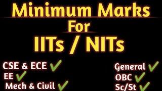 Minimum Marks for IITs/NITs ।। GATE 2024 ।। IIT । NIT । M.Tech ।