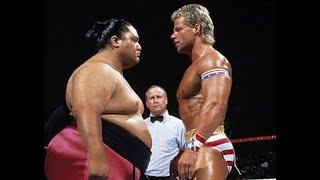 Lex Luger, The Steiner Brothers & Undertaker def Quebecer Jacques, Yokozuna