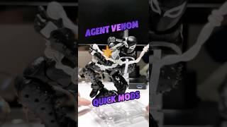 Agent Venom Mods Neck Torso & Wash Marvel Legends Hasbro Pulse Retro Action Figure Fix