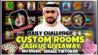 CUSTOM ROOMS DAILY CHALLENGE | UC CASH  PKR WIN | PUBGM