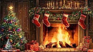 Merry Christmas 2025  Best Christmas Music with  Fireplace ️ Top Christmas Songs of All Time ️ 