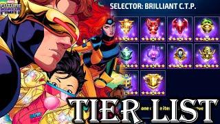 BEST Brilliant CTP TIER LIST l Marvel Future Fight
