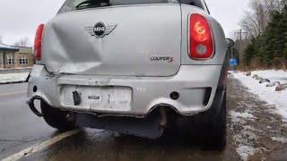 Mini Cooper Countryman accident hit from Behind Total Loss