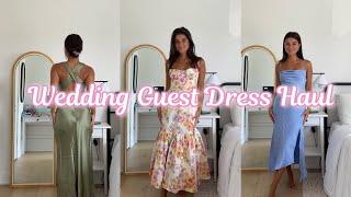 WEDDING GUEST DRESS HAUL & TRY-ON | wedding guest outfits