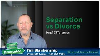 ️ What Are the Legal Differences Between Separation and Divorce? | Los Angeles Divorce #divorce661