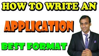 How to Write an Application in English|| Best letter writing Trick