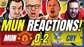 12 MAN UTD FANS MISERABLEREACTION TO MAN UNITED 0-2 CRYSTAL PALACE | PREMIER LEAGUE FAN REACTIONS