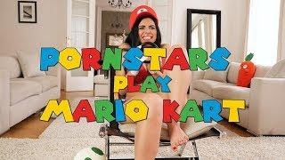 Pornstars Play Mario Kart - Kira Queen's bumpy time trial