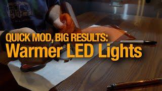 Warm up your RV LED Lights - Add gels for better lighting - Warm Airstream Lighting Howto