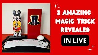 3 AMAZING MAGIC TRICKS REVEALED IN LIVE 🪄 #magic #tricks #magictricksvideos #tutorial