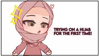 ️ Trying on a hijab for the first time!  ️