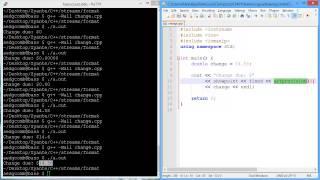 Programming example: Output formatting with floating point manipulation