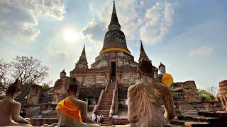 【4K】Walking Tour - Wat Yai Chai Mongkhon (Ayutthaya, Thailand)