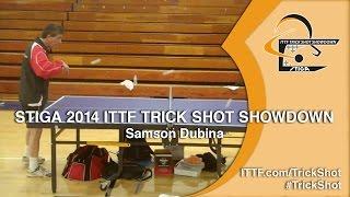 Samson Dubina - STIGA 2014 Table Tennis TrickShot Showdown