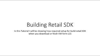 Microsoft Dynamics 365 Retail demo - Retail SDK build/compile without errors