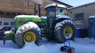 John Deere 4755 Kalt Start -22 ° C DIESEL Extrem Traktor Kalt