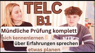  TELC B1 Mündliche Prüfung – KOMPLETT (Teil 1, 2 & 3) | Prüfungsvorbereitung ️