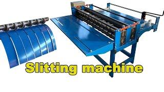 Galvanized steel slitting machine | metal slitting machine | steel coil slitting machine