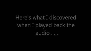 EVP Recording of Ghost on Oak Island - Very Clear