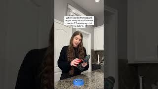 When I asked my husband to put away his stuff #couples #funny #comedy #marriage #marriedlife #couple