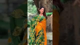 Arohi Mim new hot TikTok Video in Yellow Saree v #reels #tiktok #tiktokviral #dance #shorts
