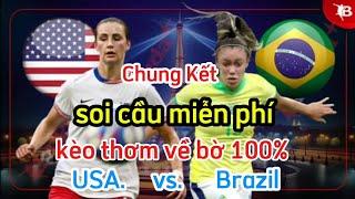 Biendo | Biendo soi cầu bóng đá Olympic 2024 (Chung kết) Nữ Mỹ vs Nữ Brazil