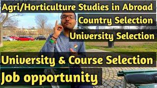 MSc Agriculture in abroad | Agriculture scope in foreign countries | Agriculture jobs in Abroad