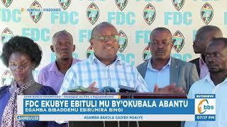 FDC Ekubye Ebituli mu by’Okubala Abantu, Egamba Bibaddemu Ebirumira Bingi