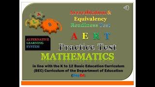 Video 64 - ALS AERT 2020 PRACTICE TEST-MATH | SOLID KA-ALS