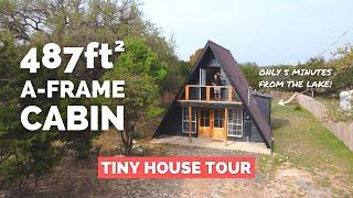 Incredible 487-sqft Modern A-Frame Cabin on Airbnb! | Tiny House Tour