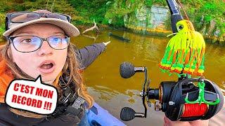 This river hides monsters and I beat my record!! (winter lure fishing)