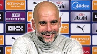 'We're NOT SAME AS LAST YEAR!' More handsome? 'NO!'| Pep Guardiola EMBARGO | Man City 2-2 Brighton