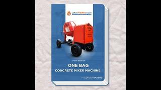 One-Bag Concrete Mixer Machine: The Ultimate Construction Companion!