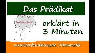 Satzglied Prädikat - erklärt in 3 Minuten